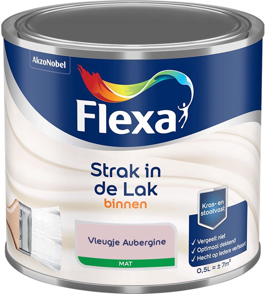 Flexa - Strak In De Lak Binnenlak Mat - Vleugje Aubergine - Mengverf - 500 Ml