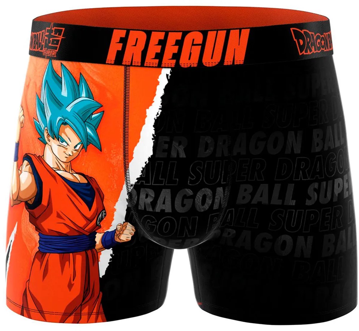 Freegun Dragon Ball Super Saiyan Boxers Zwart 2XL Man