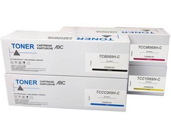 ABC huismerk set 4x Toner (MET CHIP) XXL geschikt voor Canon 069H I-Sensys LBP673Cdw MF752Cdw MF754Cdw