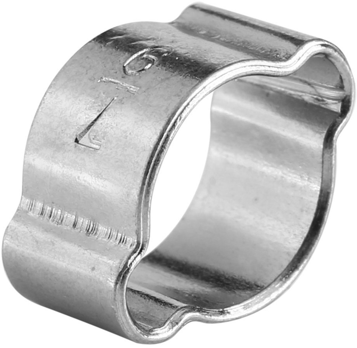 Dailygoods - 10 Stks Verzinkt Ijzer Gegalvaniseerd Twee Oor Slangklem 523mm voor Fule Benzine Buis 2 Oor Slangklem Slangklemmen (7-9mm)
