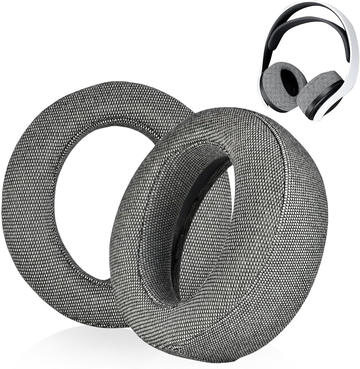 Dailygoods- Oorkussens Professionele Vervangende Oorkussens - Memory Foam - Hoogwaardig Proteïnelleer - Eenvoudig te Installeren - Geschikt voor Sony PS5 Hoofdtelefoons - 1 Paar - Headsetkussens