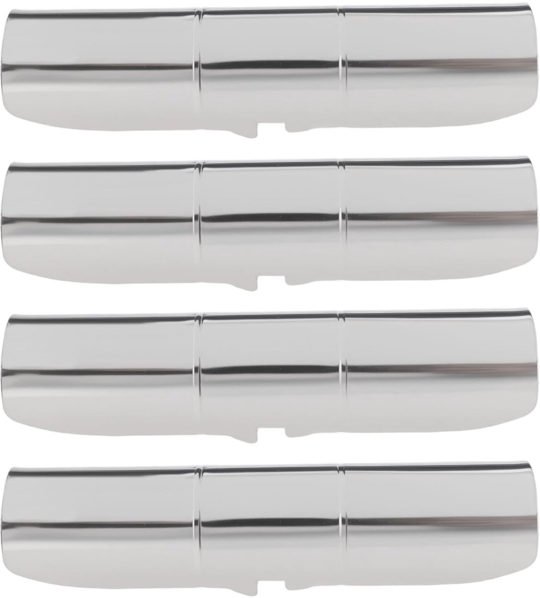 Dailygoods- Gordijnroede Connector - Roestvrij Staal - Compatibel met Hallis Hudson 25-28mm - 110x25x0,5mm - Stabiliteit - Corrosiebestendig - Gordijnconnector