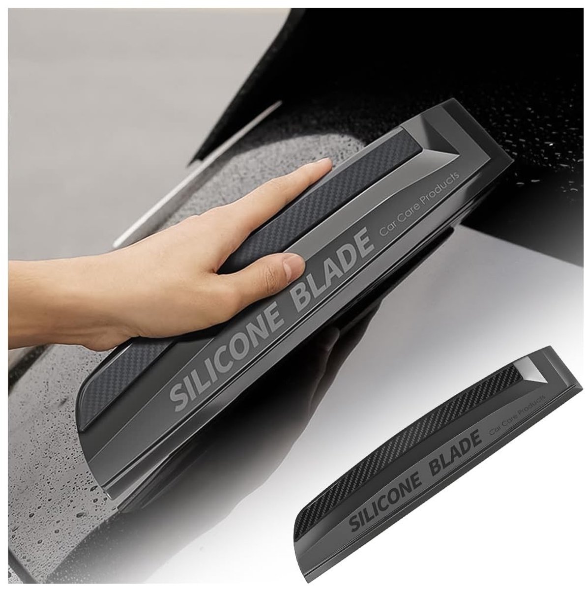 Dailygoods- Autotrekker Zacht Siliconen - Waterschraper - Rakel voor Autoruiten - Ergonomische Handgreep - Geschikt voor Glas en Tegels - Afmetingen 30 x 5 cm
