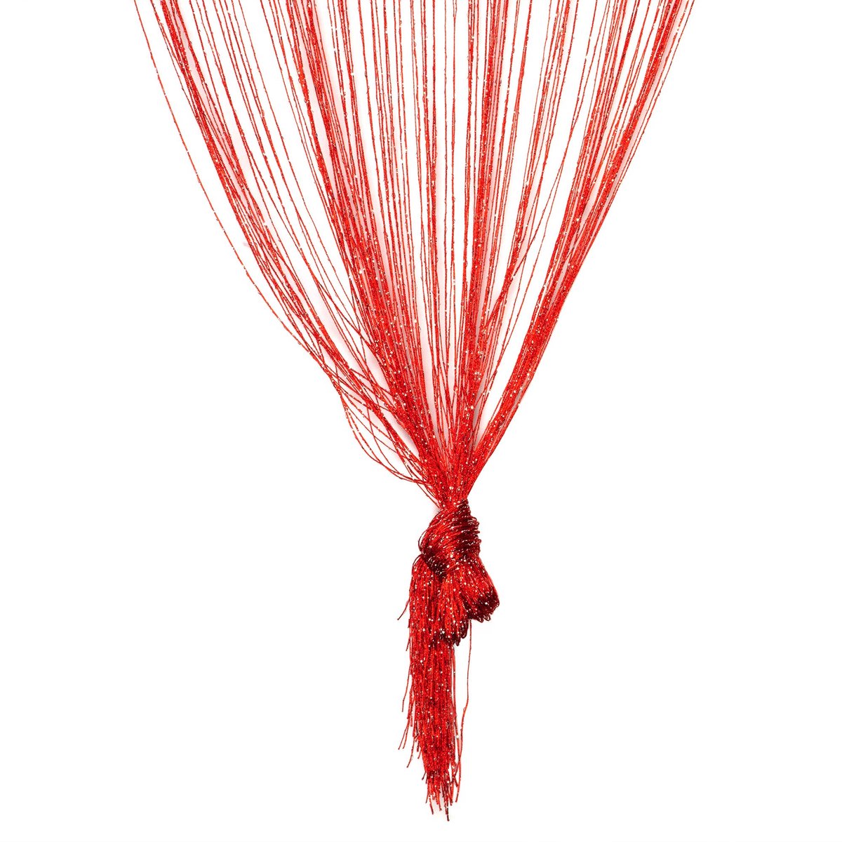 Rood draadgordijn – Deurgordijn of venstergordijn – Totale afmeting 90x200 cm – Perfect als vliegengordijn