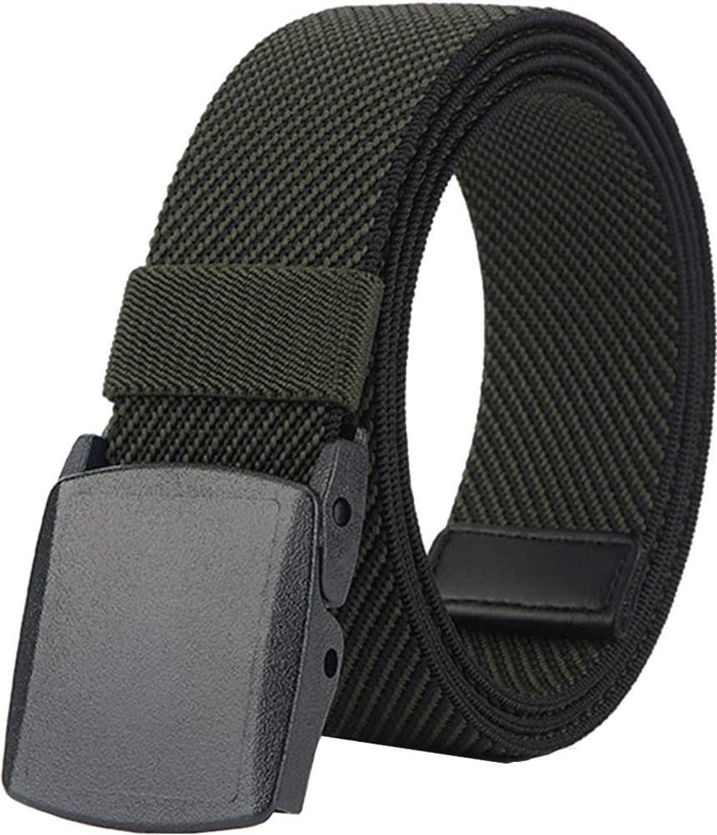 Elastische riem voor heren en dames, canvas met kunststof gesp, 130 cm