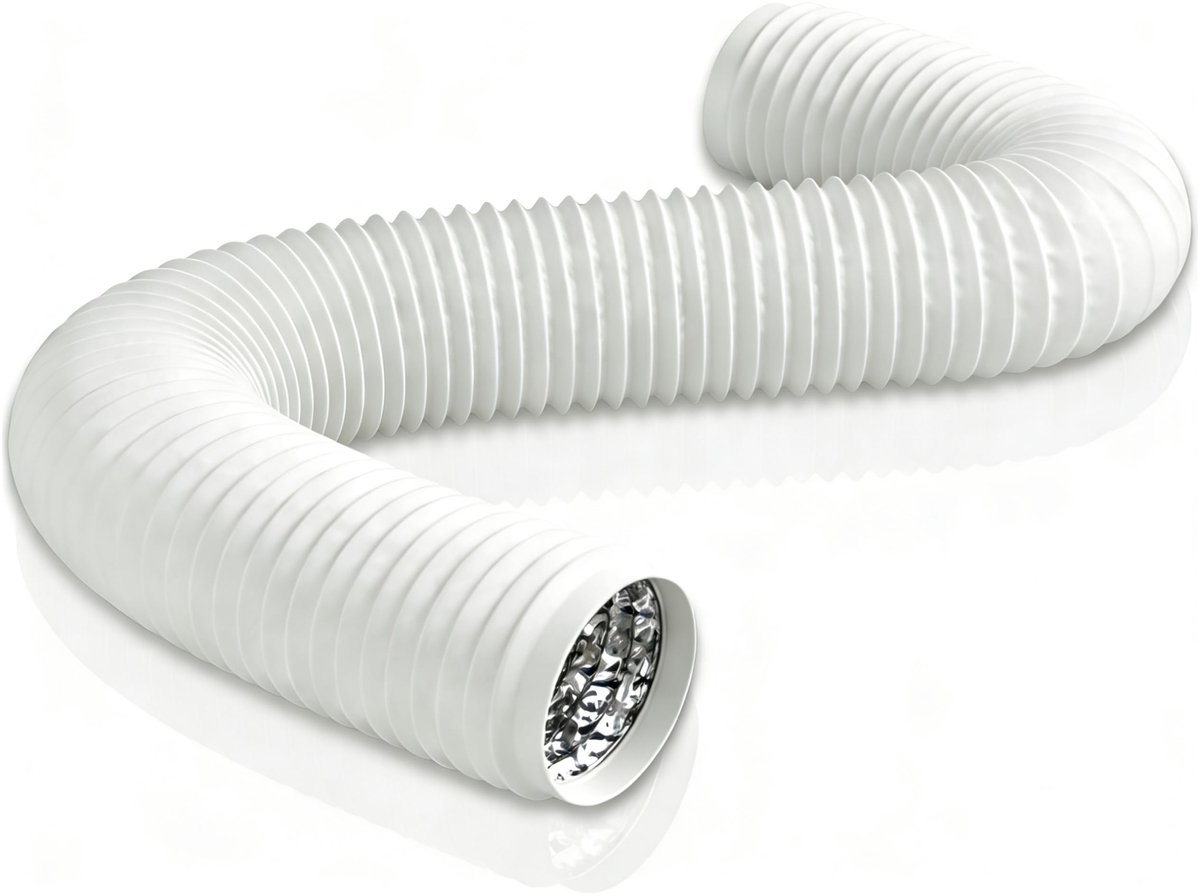 Dailygoods- Afvoerslang 100 mm - 6 meter - Ventilatieslang - Mobiele Airconditioning - Droger - Dubbellaags Aluminium Folie