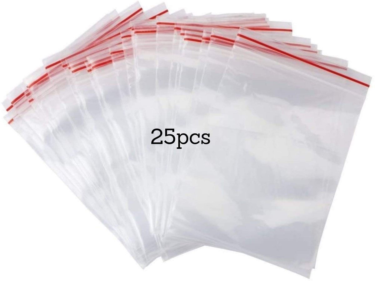 Dailygoods- Afsluitzakjes 30 x 40 cm - Dik/Duurzaam - Koekjeszakjes - Sieradenverpakking - Voedselzakjes - 25 Stuks - Ziplock