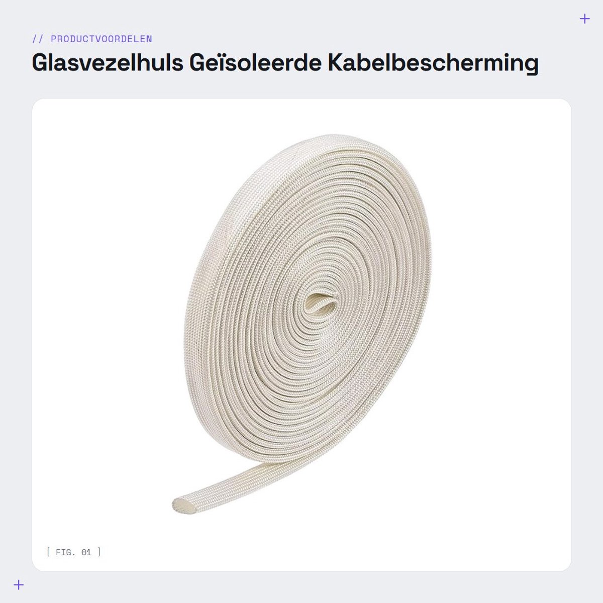 Dailygoods - Glasvezelhuls Geïsoleerde Kabelbescherming 16,4Ft / 8mm