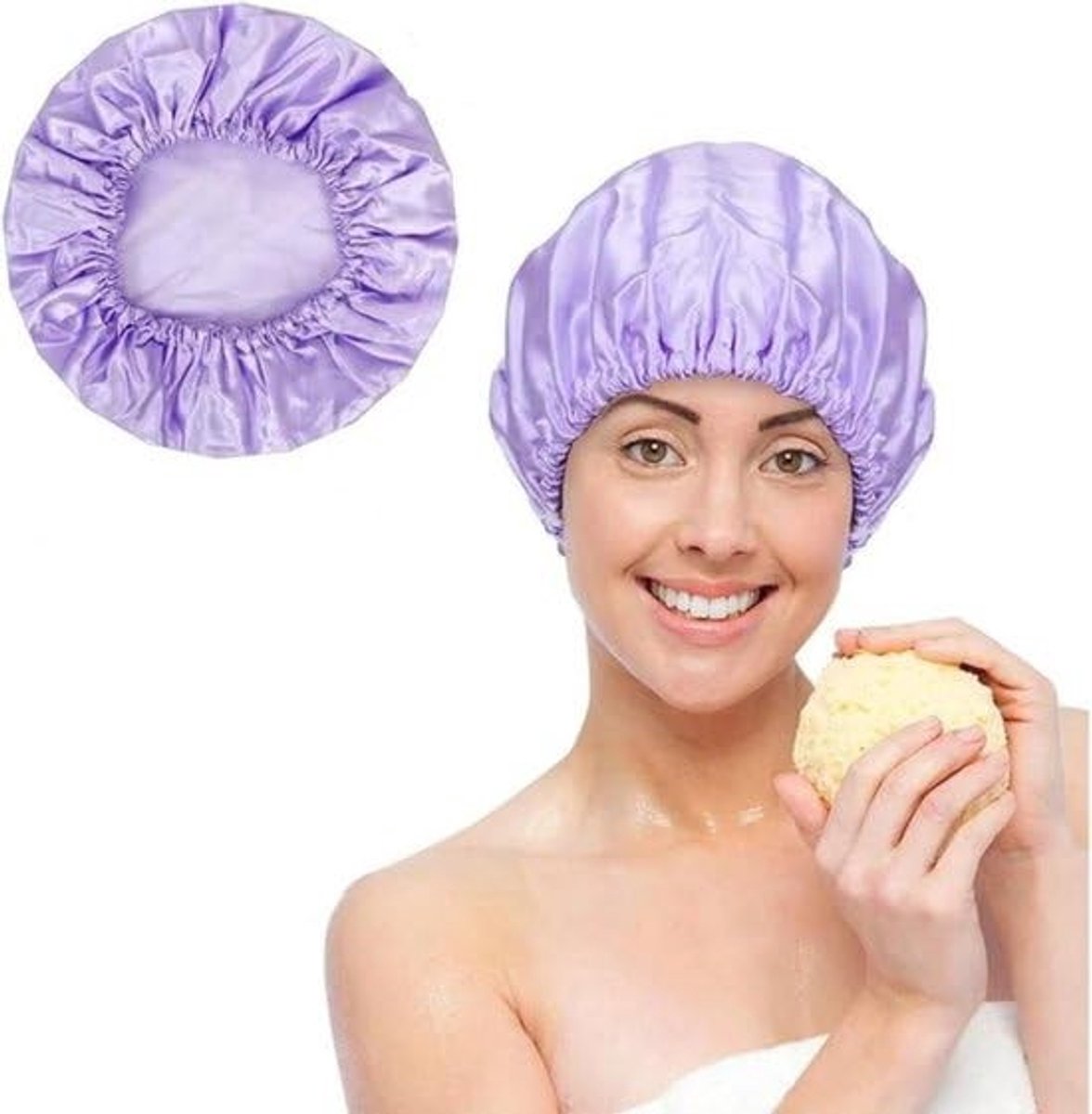 Dailygoods- Douchemuts Waterafstotend - Douchekapje - Lichtgewicht - Elastische Rand - Comfortabele Pasvorm - Beschermt Haarstijl - Douchekap