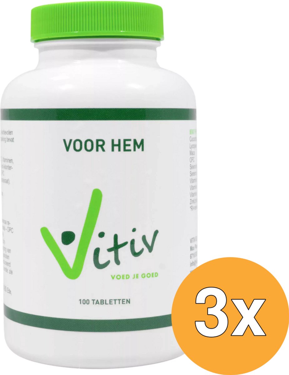 3x Vitiv Voor Hem (100 tabletten)