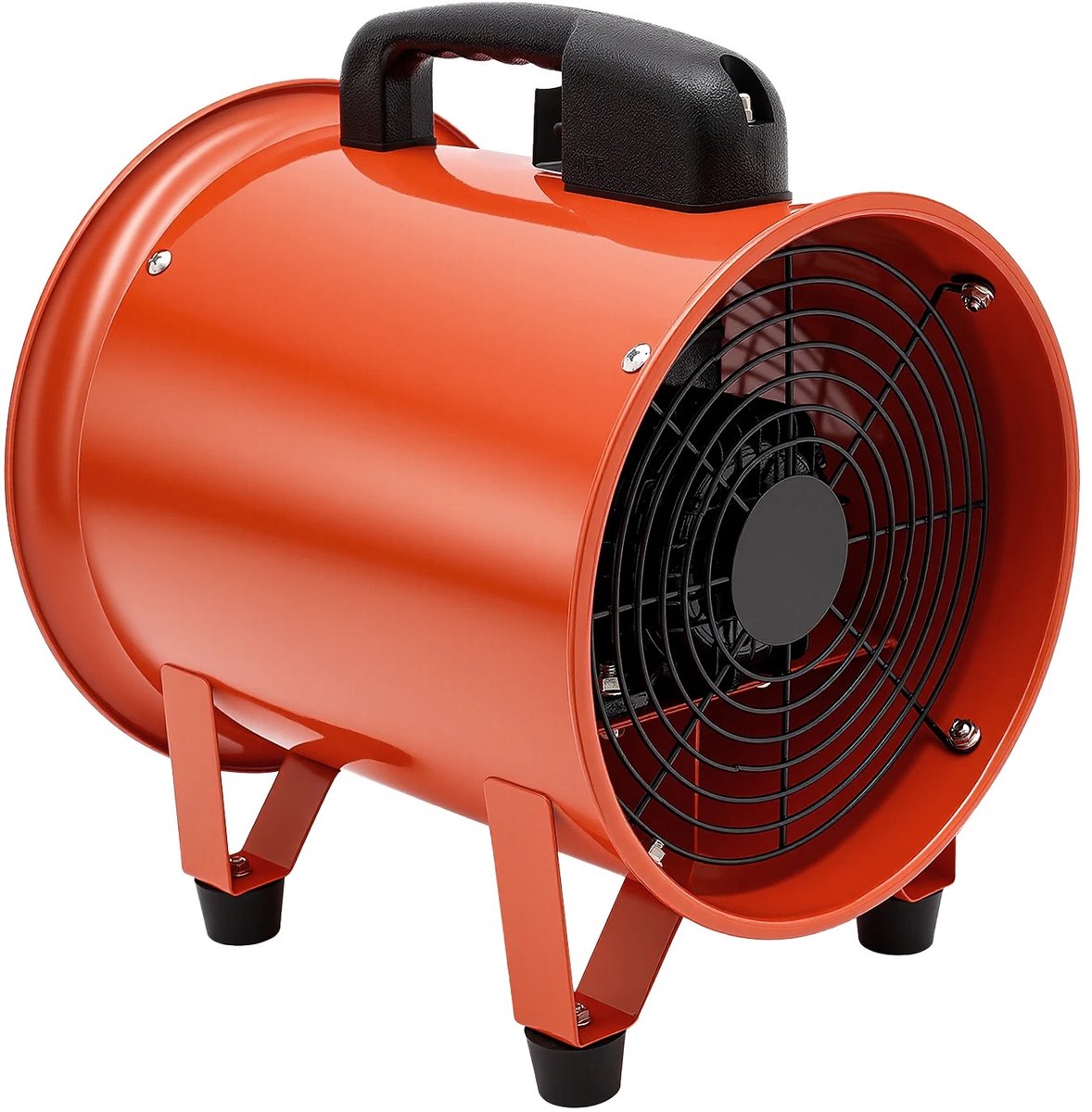 Archi Industriële Ventilator 250 mm – Ventilatie - 320W Afzuigventilator - 10 m Kanaalslang – Draagbare Rookafzuiger – 220V EU – Oranje