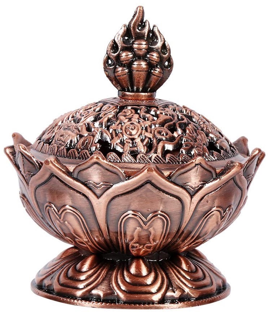 Dailygoods- Wierookbrander Meditatie - Wierookhouder - Zinklegering - Anti-corrosie - Duurzaam - Klassiek en Delicaat Design