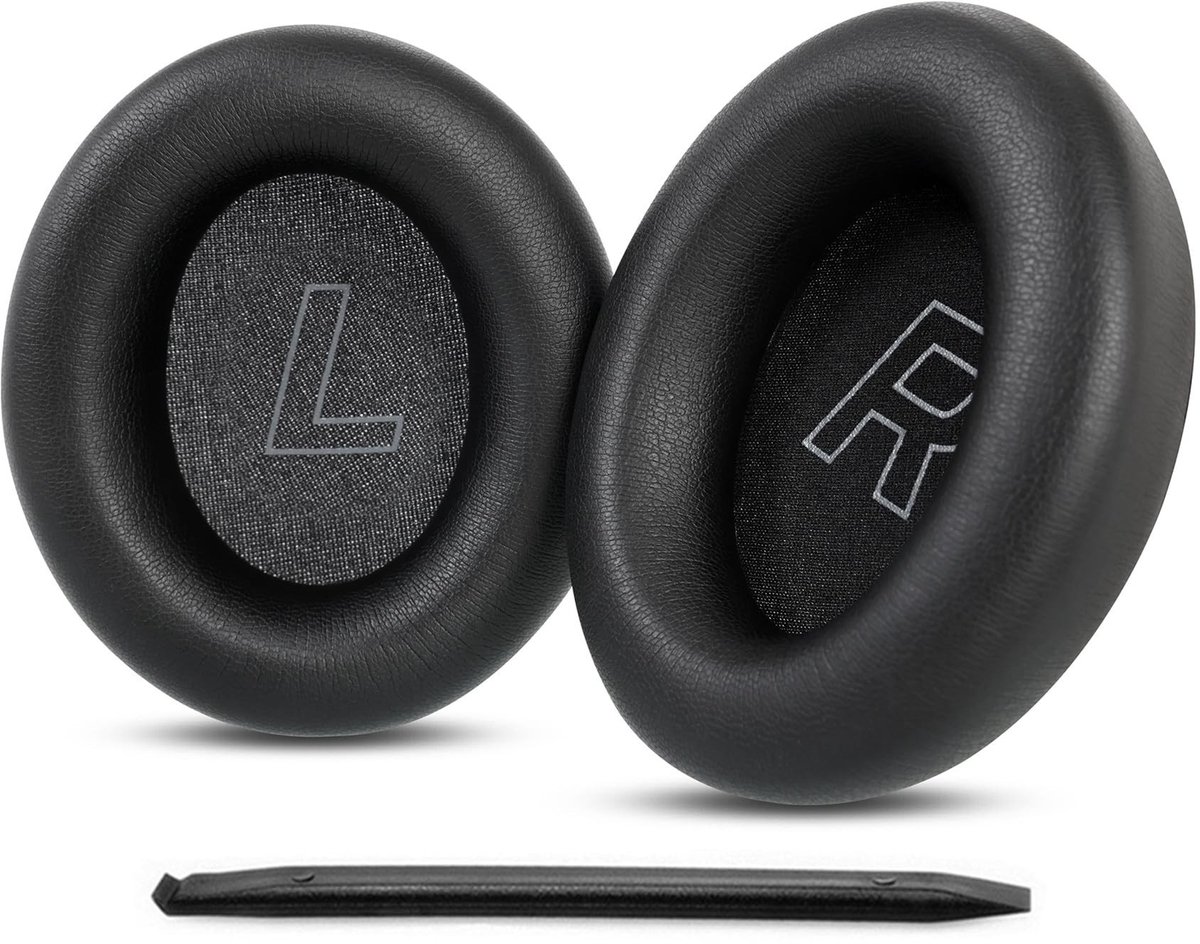 Dailygoods - Vervangende oorkussens oorkussens compatibel met HyperX Cloud Mix 2 dubbele draadloze over-ear hoofdtelefoon met zacht eiwit leer traagschuim accessoires-zwart