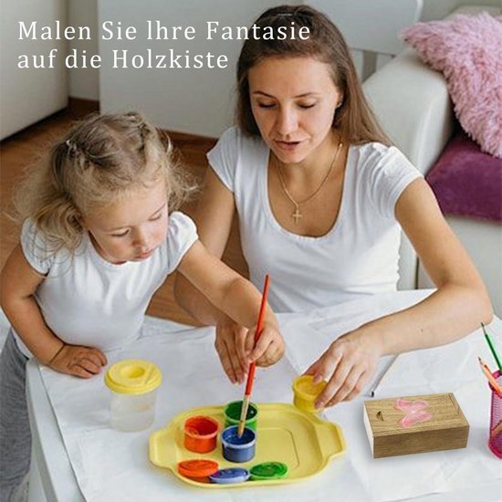 3 stuks houten geschenkdoos, rechthoekig doosje, mini-geschenkdoos, sieradendoos, cadeauverpakking — afbeelding 3