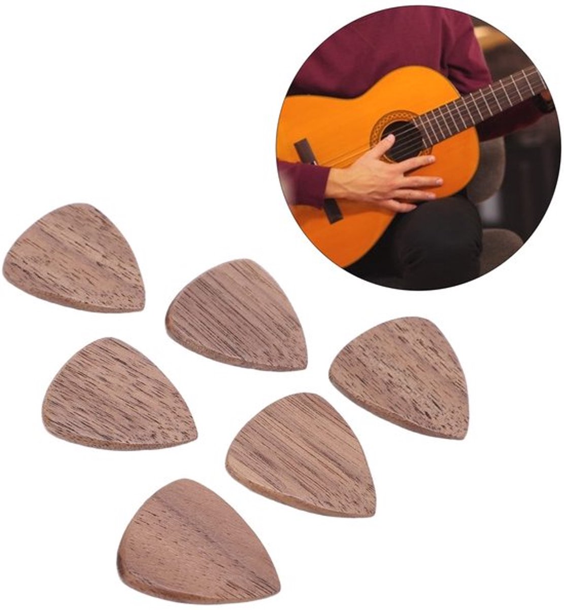 Store_9 - Houten plectrums - Driehoekige plectrum - Comfortabele grip