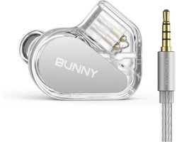 TANCHJIM Bunny - In-Ear Monitors - IEM - 10 mm Dynamische Driver - Gaming Oordoppen - Verwisselbare 2-Pins Kabel - Microfoon - 3.5 mm