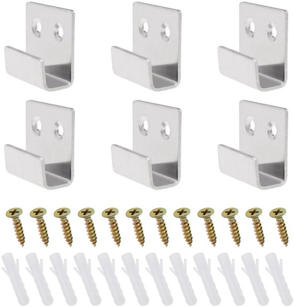 Store_9 - Keramische Tegel Display Beugel - Heavy Duty Haak - Zilver