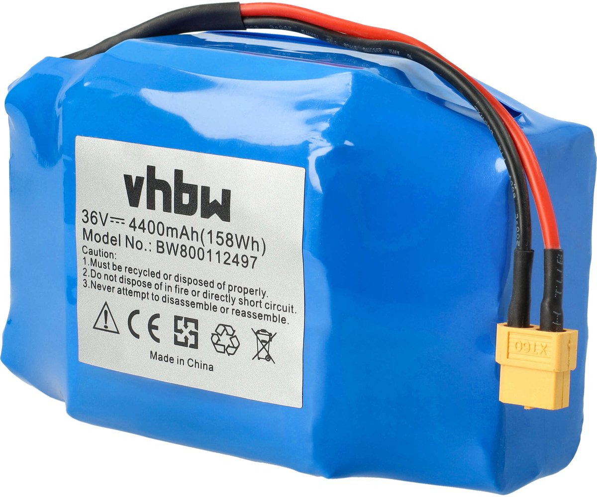 vhbw-accu compatibel met CityBlitz BBoard CB007W, Beast E-Scooter, Hoverboard (4400 mAh, 36 V, Li-Ion)