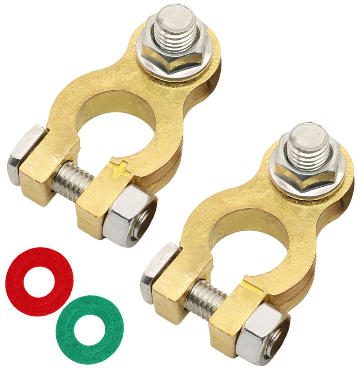 Dailygoods - Accupoolklemmen voor Auto en Boot, Set van 2
