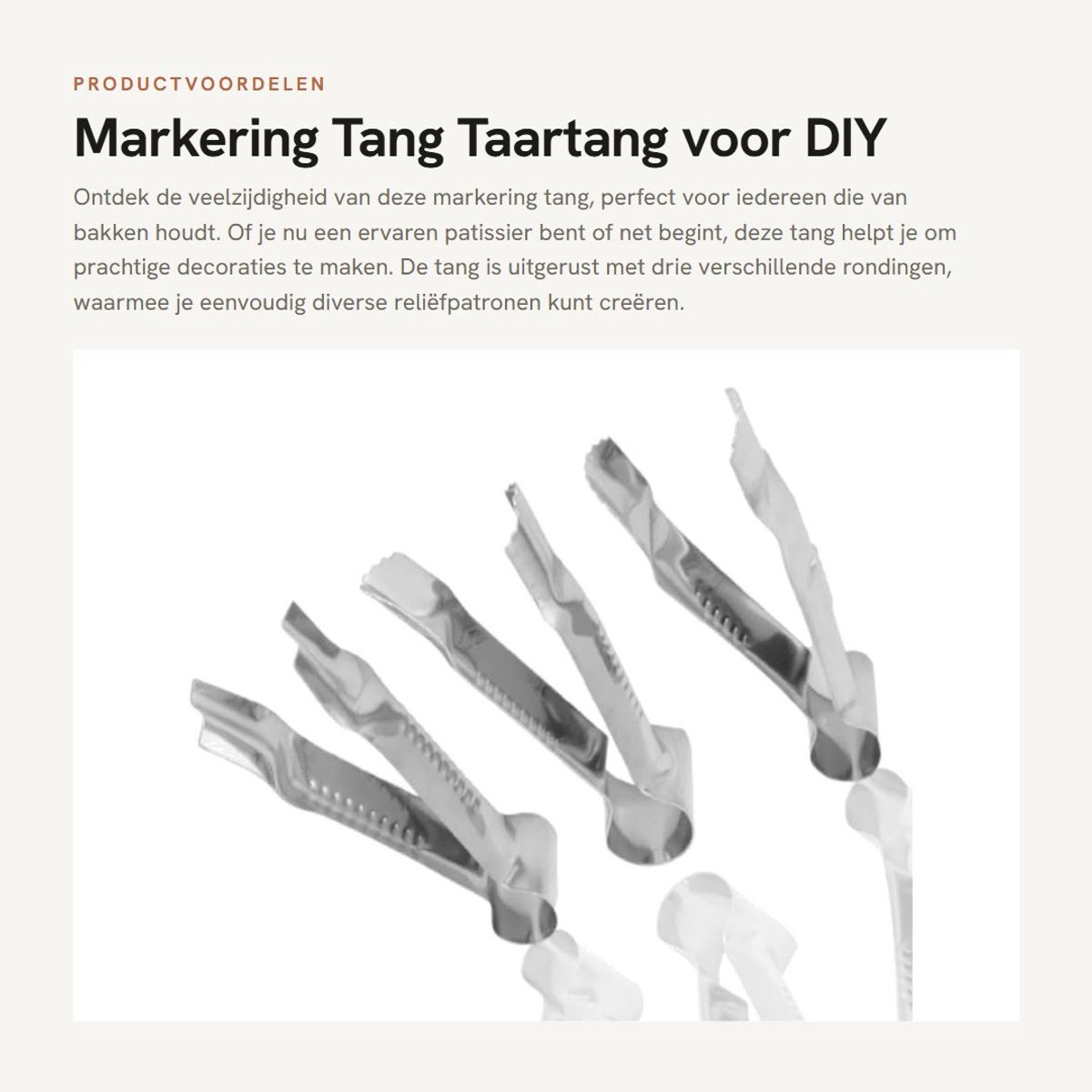 Dailygoods- Markering Tang Verstelbaar - Taartversiering - Decoratie Gereedschap - Multifunctioneel - Reliëfpatronen - Gemakkelijk te Gebruiken - Taartdecoratie