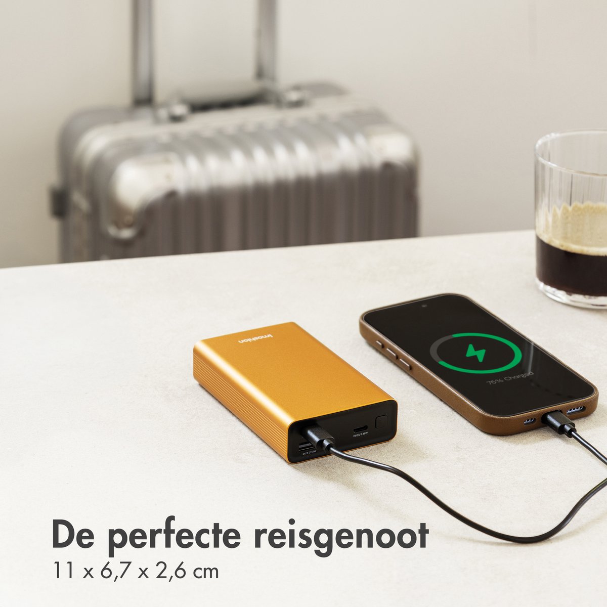 imoshion® Powerbank 20000 mAh - 30W Ultra Snellader - 4x Smartphone Opladen - USB C / USB A - Powerbanks - Universeel - Quick Charge 3.0 en Power Delivery — cadeau in Telefoon & Tablet - foto 4