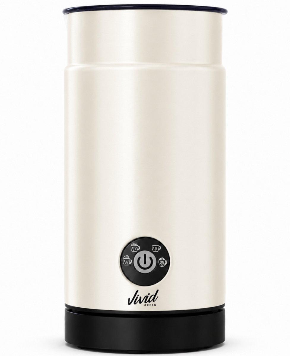 Vivid Green Melkopschuimer - PFAS-vrij - 4-in-1 Melkschuimer - Elektrische Melkklopper - Creme