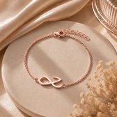 Golden Era Armband | 925 Sterling Zilveren Armband | Roségoudkleur | K-Pop Geïnspireerd | Minimalistische Armband | Cadeau voor Haar