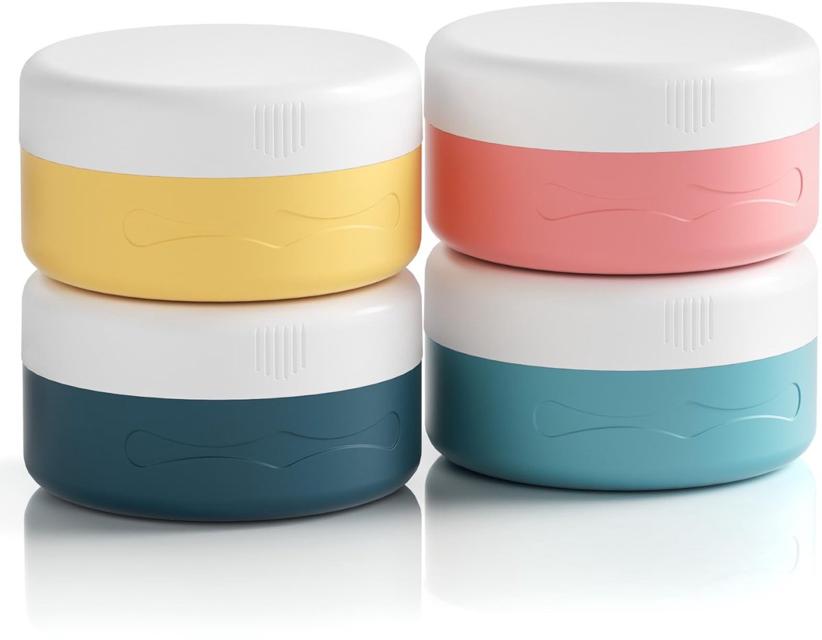 Dailygoods- Reiscontainers BPA-vrij - TSA-goedgekeurd - Lekvrij - Cosmetische Containers - 40 ml - Duurzaam PP-deksel - Cosmetische Potjes