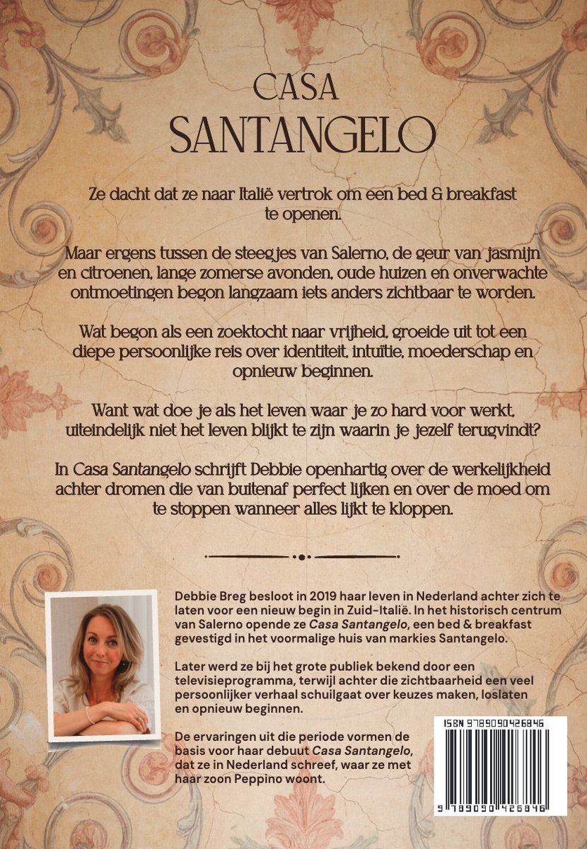 Casa Santangelo - Over de moed om te stoppen wanneer alles lijkt te kloppen - Debbie Breg - back cover