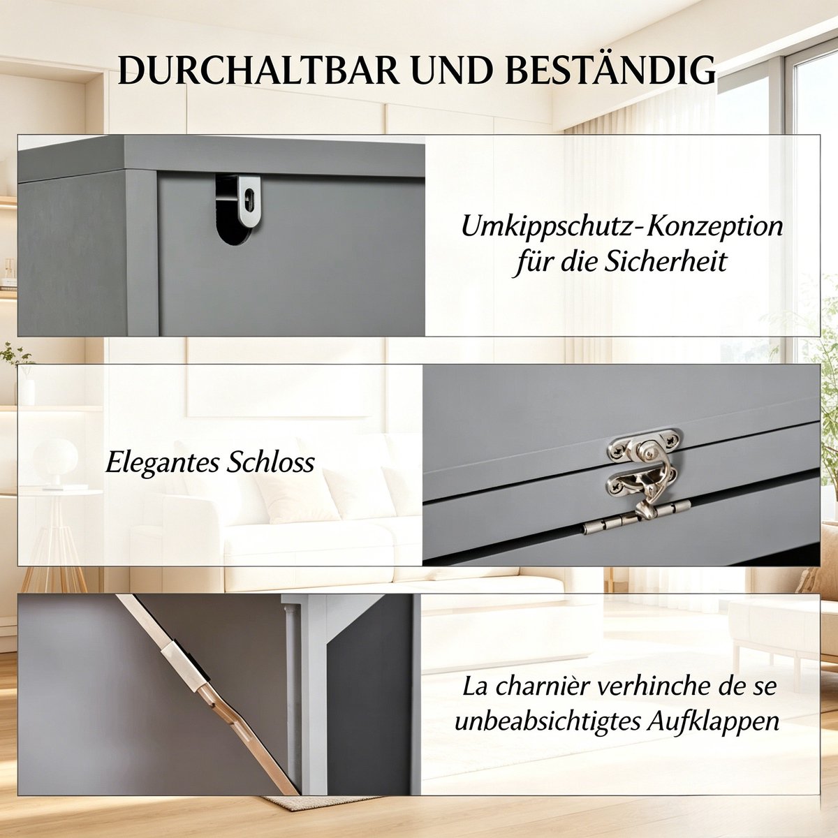 YYchan zit-sta bureau - zwart - 98 x 51 x 153 cm - met opbergruimte