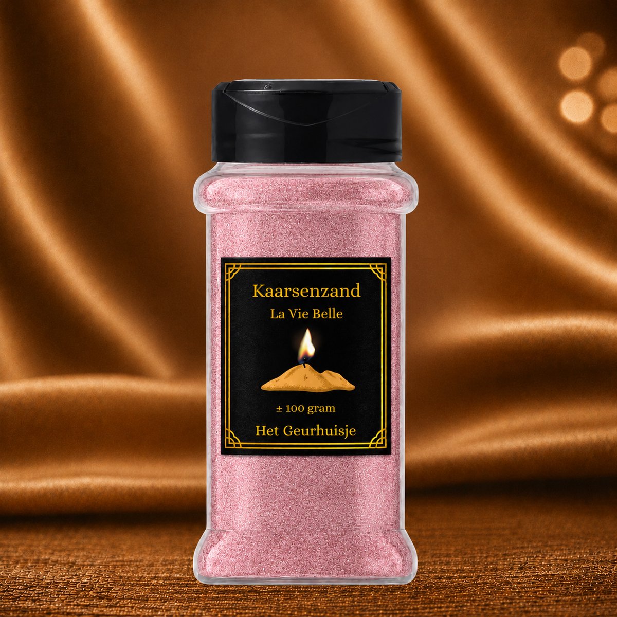 Handgemaakt Luxe Geurkaarsenzand: La Vie Belle (± 100 Gram) - Herbruikbaar - Dierproefvrij
