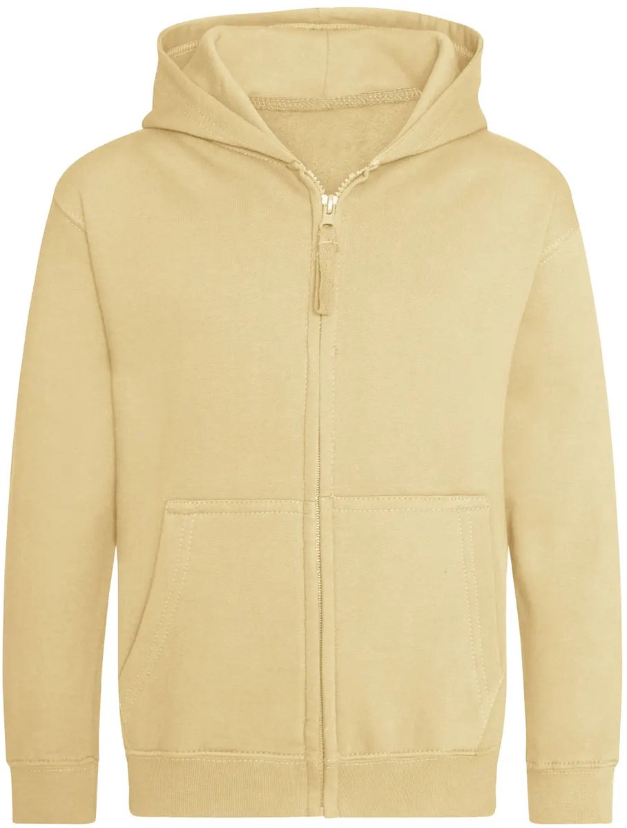 Kindercapuchon met volledige rits Just Hoods Woestijnzand