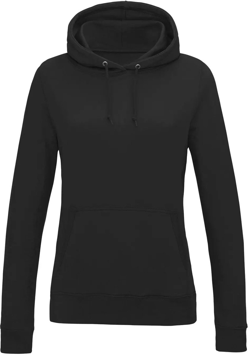 Dames Hoodie Just Hoods College Zwart