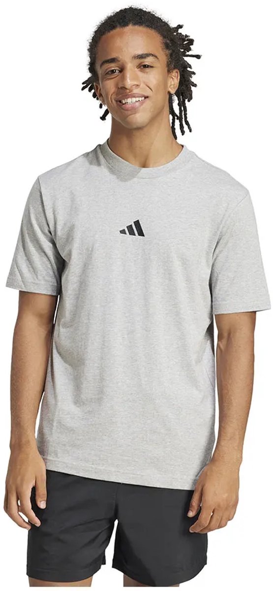 Adidas Essentials Small Logo Single Jersey T-shirt Met Korte Mouwen XL Regular Man Zwart