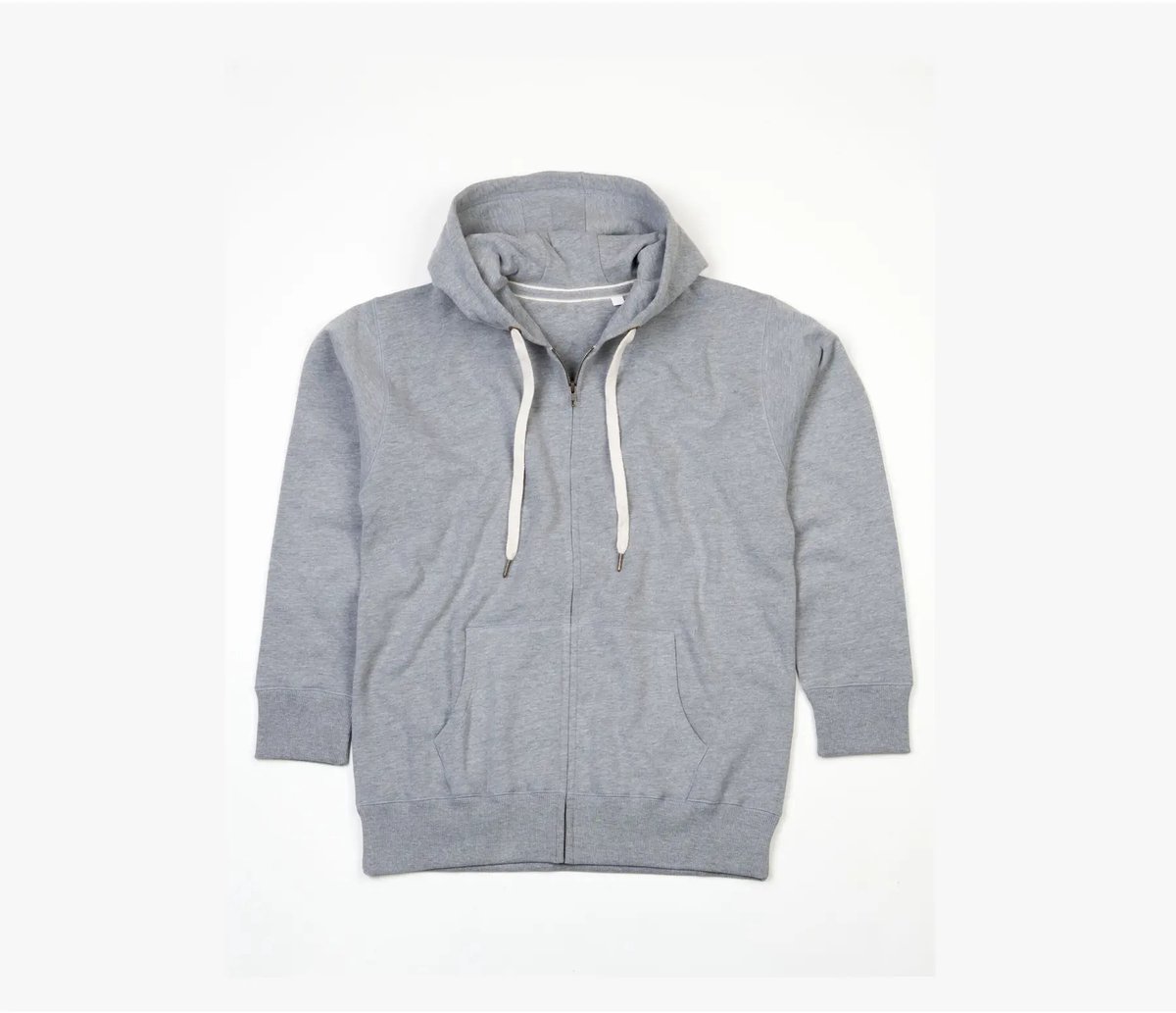 Mantis Men´ Superstar Zip-Through Hoodie P83 HEATHER MELANGE Grijs