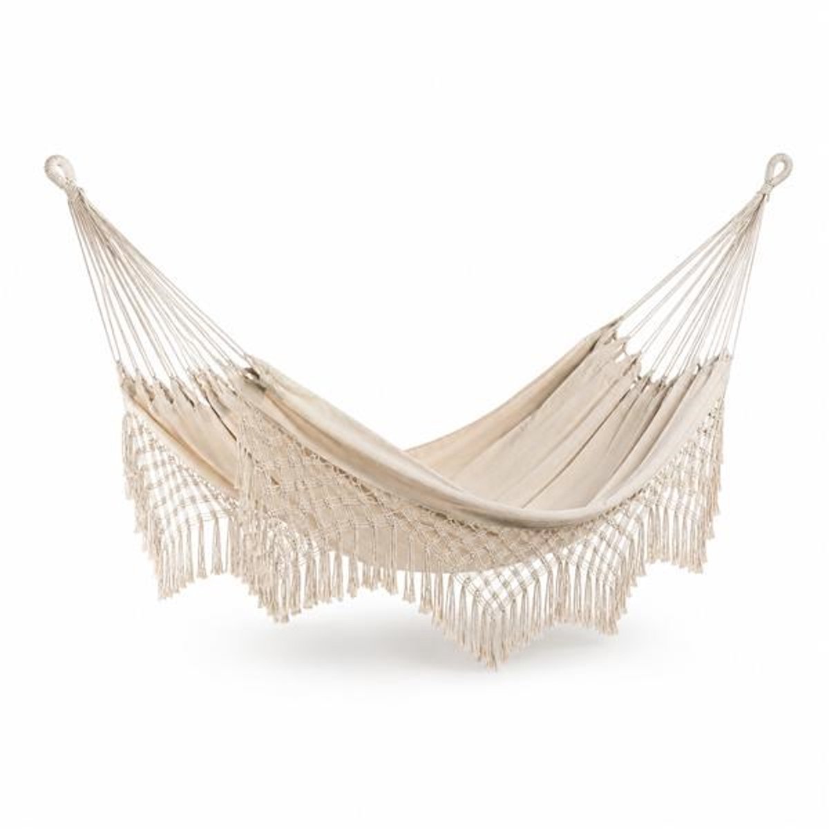 Baby Mix katoenen hangmat 200x150 cm blauw - Tuinhangmat