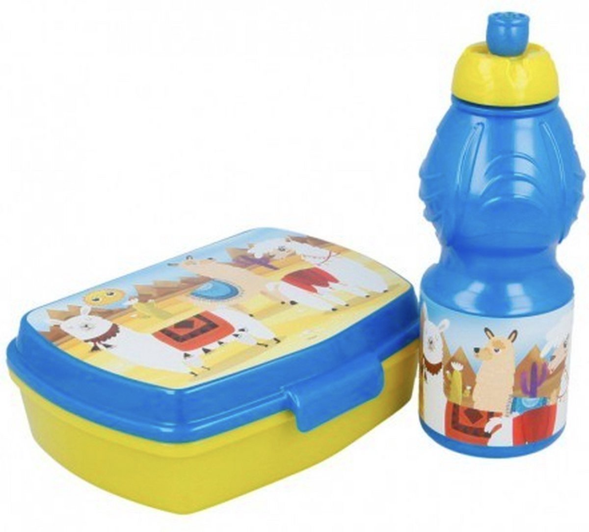 Lama broodtrommel + drinkfles - 400 ml
