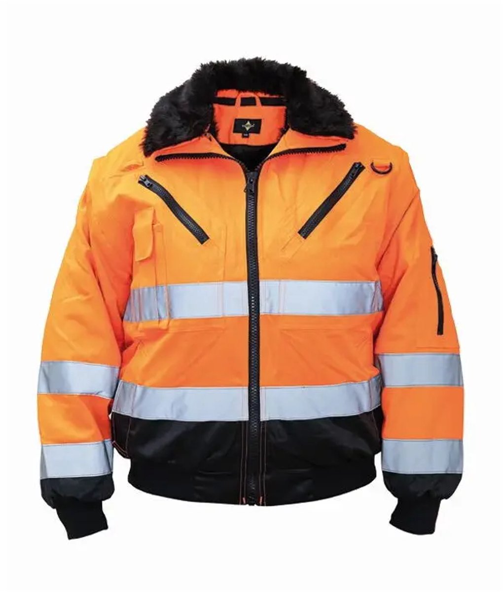 Korntex Robust 4-in-1 Hi-Vis Pilot Jacket Oslo KX809S Signal Oranje