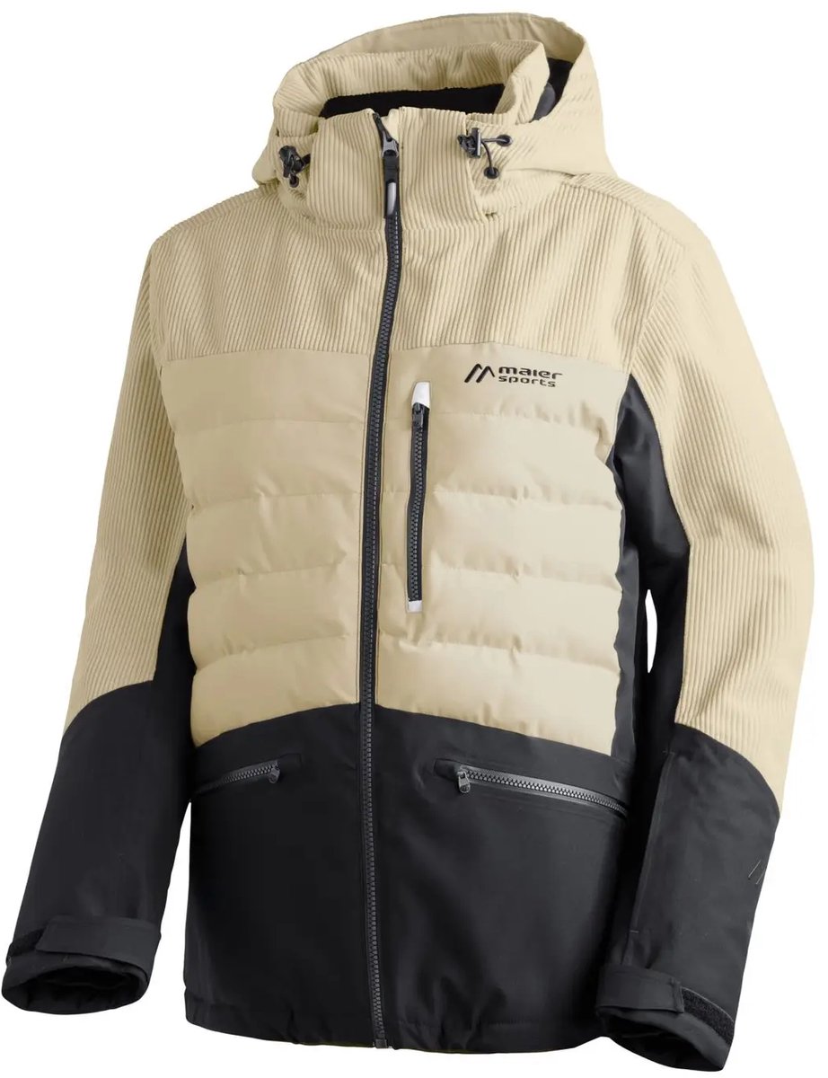 Dames ski jas Maier Sports Whiteglam Zwart