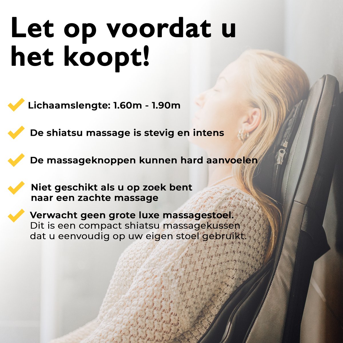 CALMENTA Shiatsu Massagestoel - 3D massage met warmte thumbnail 4