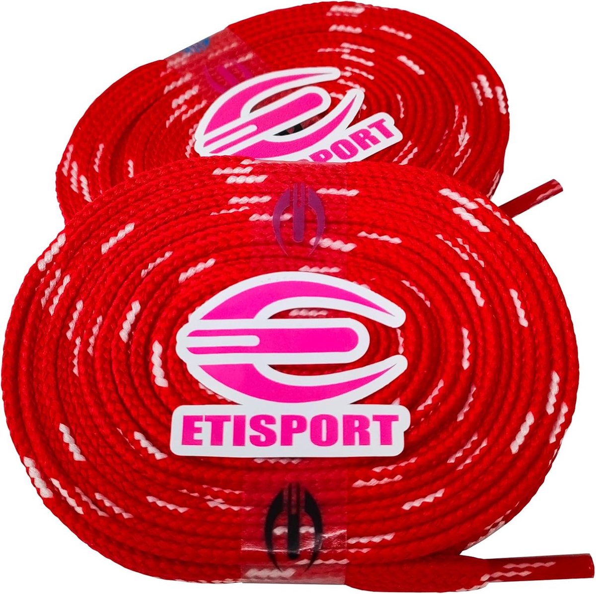 1 pair of professional flat shoelaces, ideal for hockey, ice boots, inline skating, robust, 3 m long, 118 pieces - ShopVlot