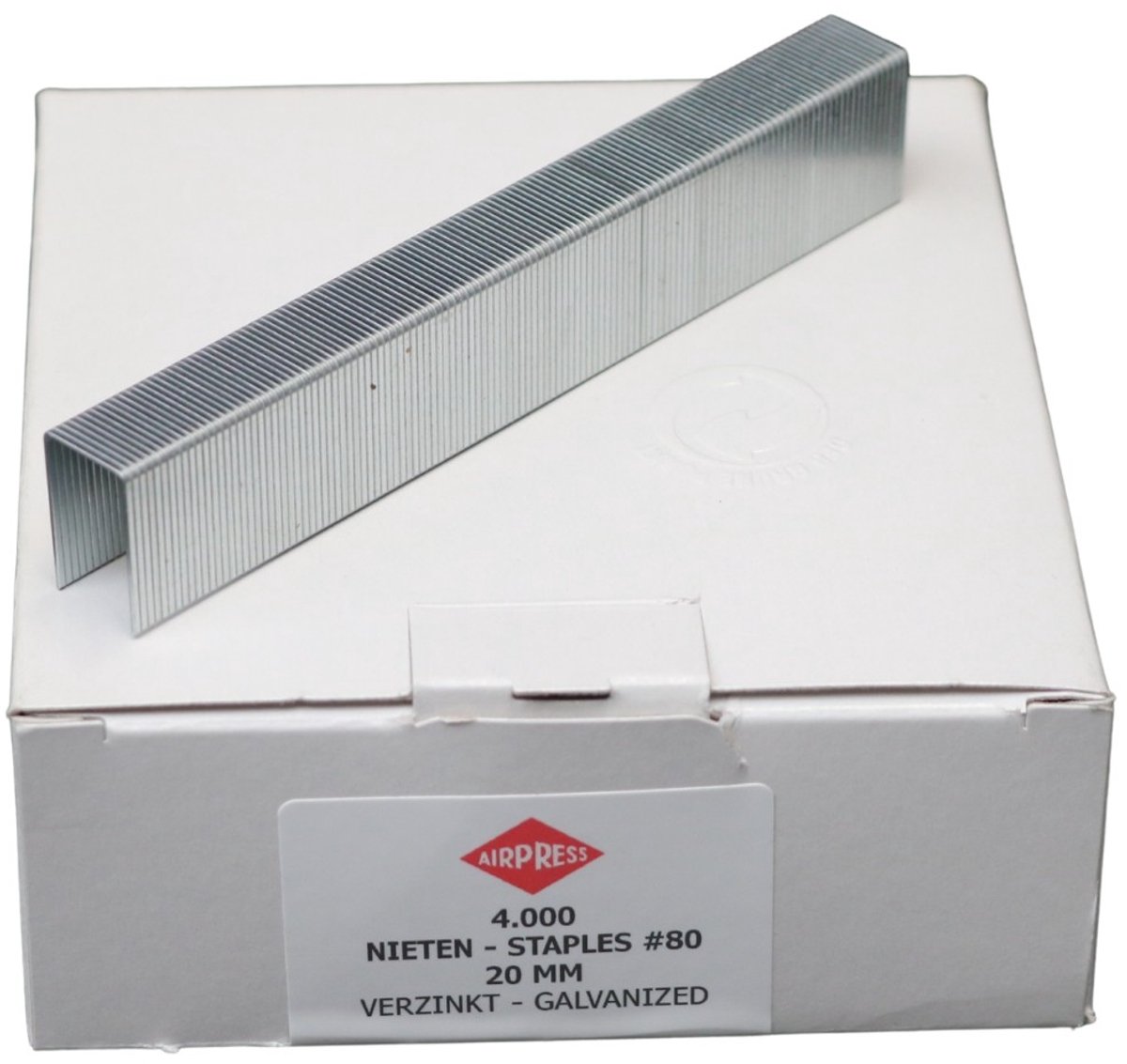 Nieten type 80 20 mm 4000 stuks