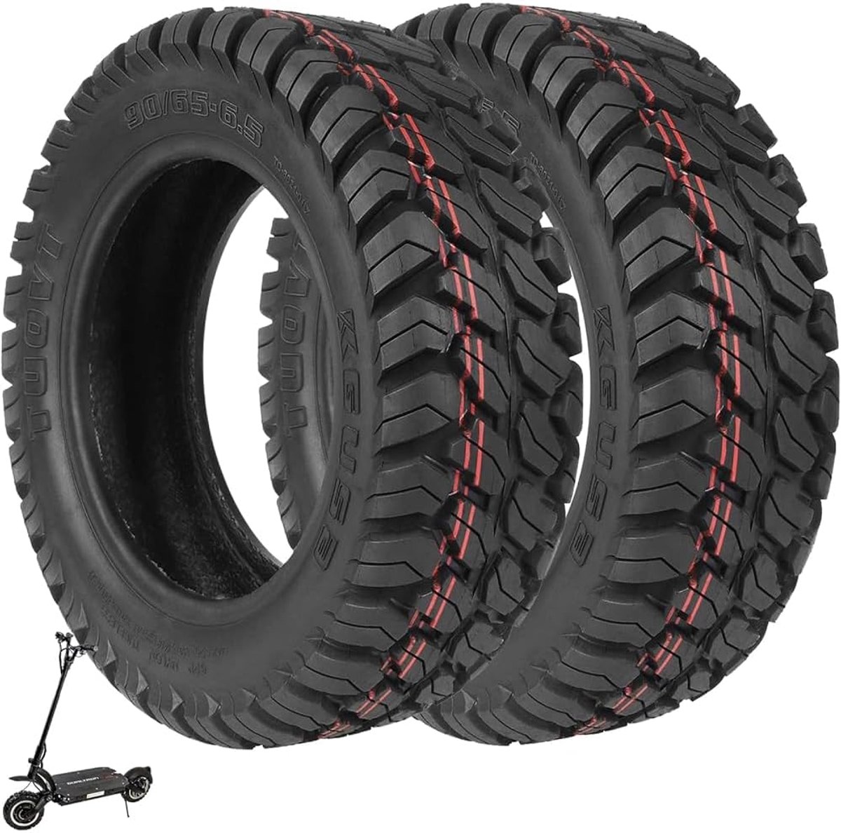 90/65-6,5 Offroad binnenbanden voor Dualtron Ultra/Zero11X elektrische scooter, 28,5 cm (2 stuks), 28 cm (2 stuks) - ShopVlot