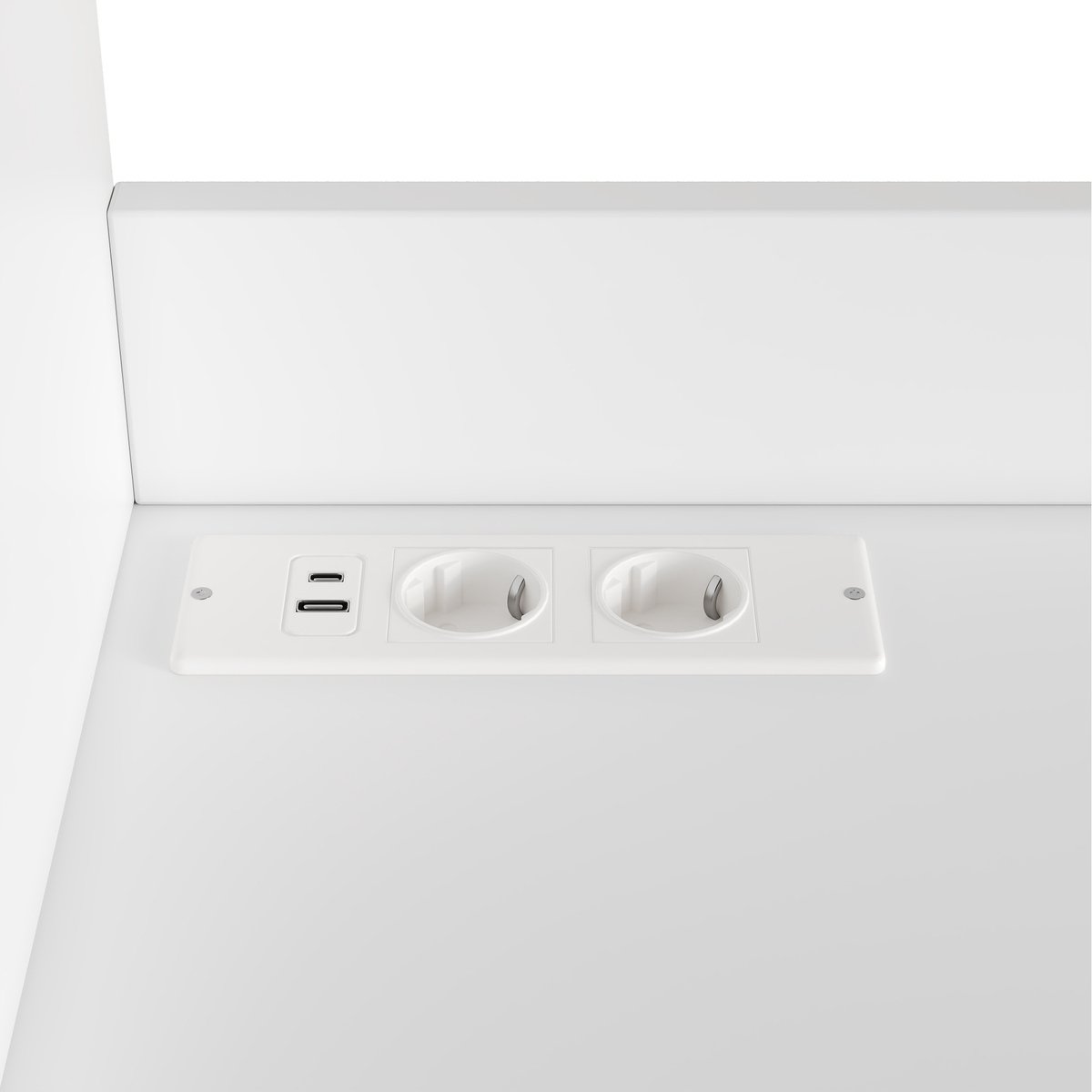 MIVRAY Buffetkast Met Stopcontact En USB C En USB A Voor Eetkamer En Woonkamer Wit Spaanplaat 120 X 40 X 178 Cm Met Lade