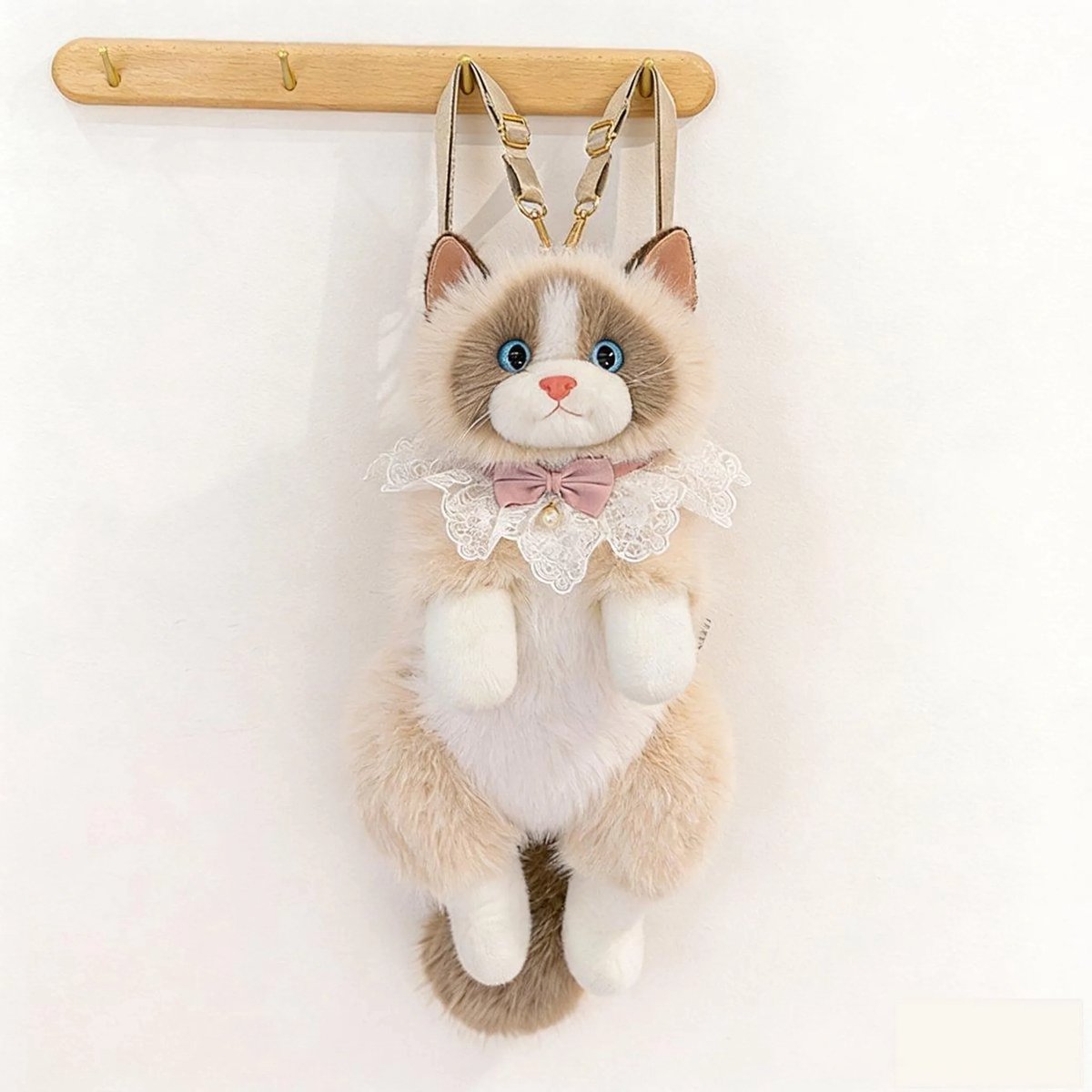 Casalora Pluche Kat Rugzak Knuffel – Zachte Rugtas Kinder en Volwassen – 50cm