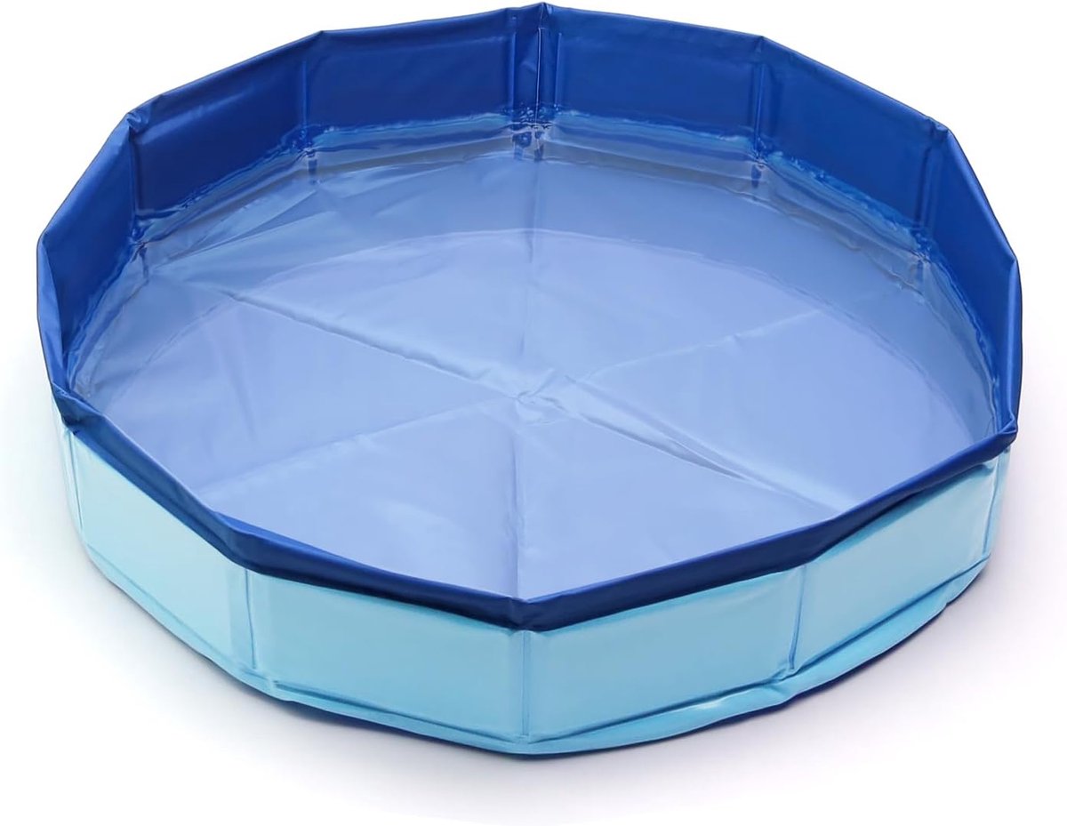 Dog Pool Small 50 x 10 cm Foldable Round Dog Pool Foldable Blue Cat Pool Portable Pet Pool for Children Pool Sandpit - ShopVlot