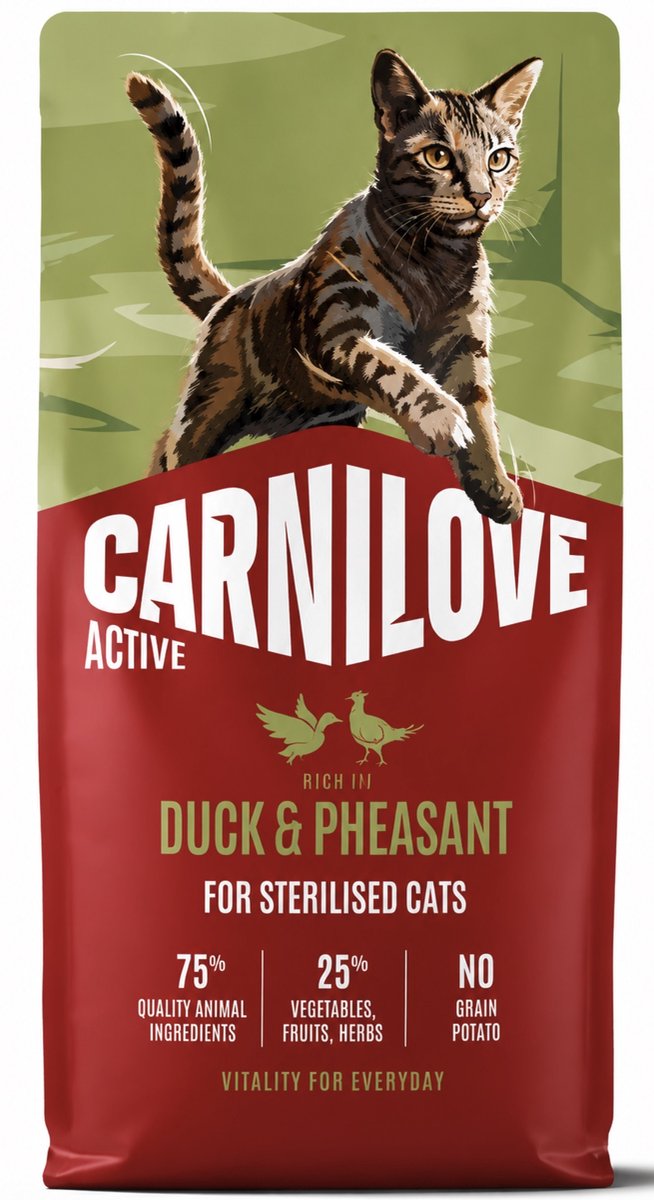 Carnilove granenvrij Eend & Fazant Hairball control 6kg