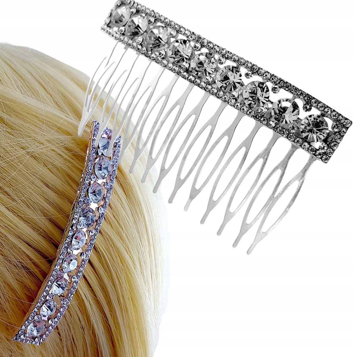 Decoratieve Haarspeld met Zirkonia - Elegant Diadeem