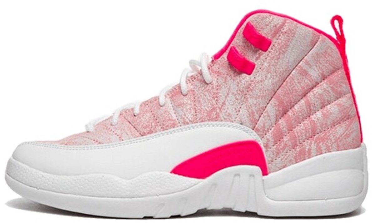 Jordan - Retro 12 - Kindern - Dames - Roze/Wit - Maat 38