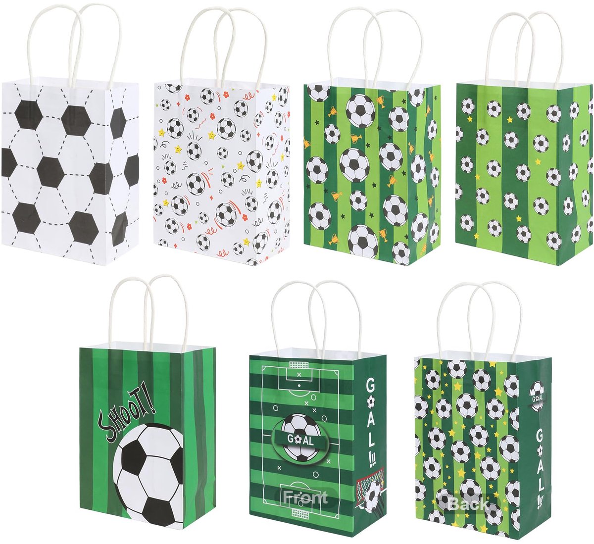 Geschenkzakjes voetbal - 12 stuks - verjaardagszakjes - ideaal voor feestjes - ShopVlot